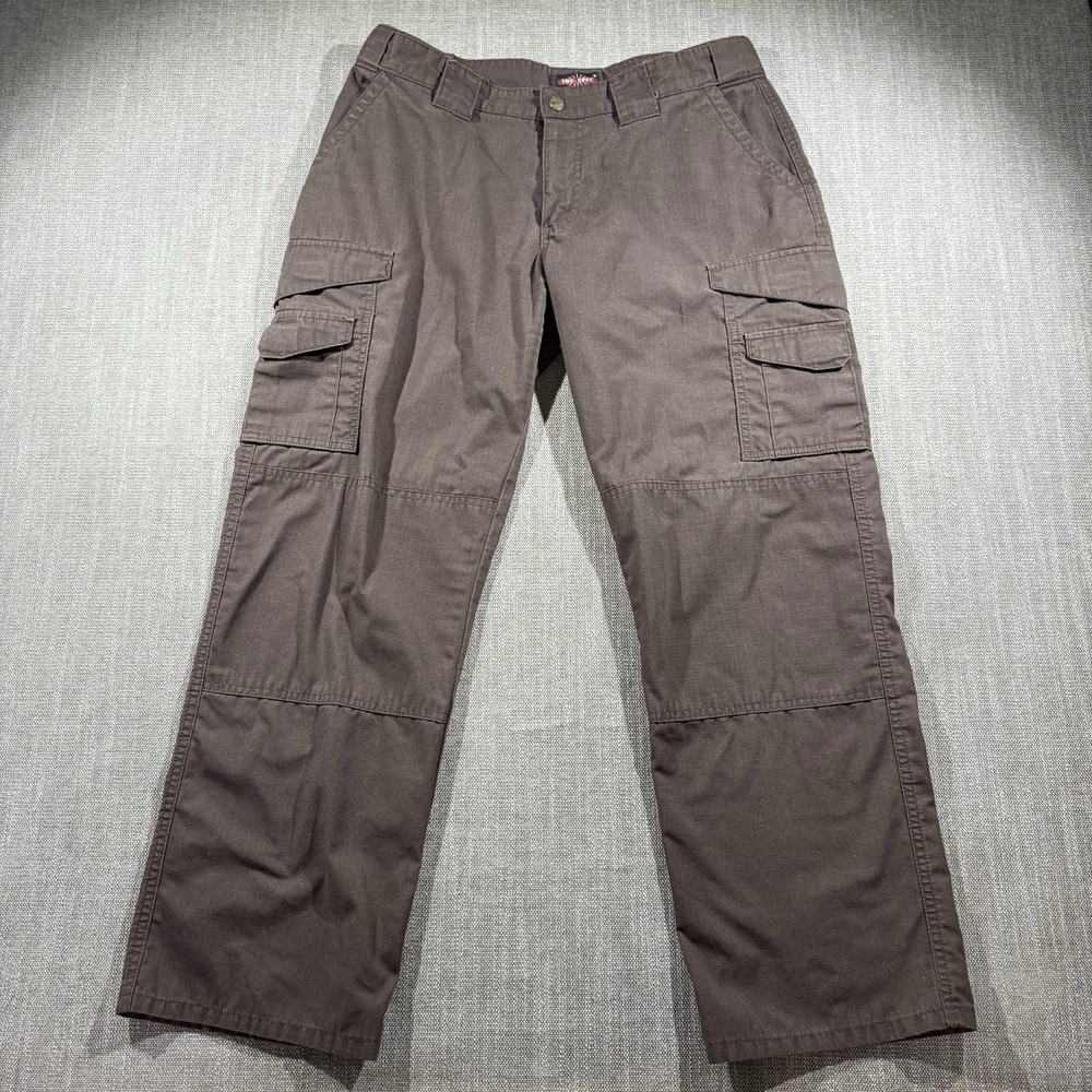 Tru-Spec Pants Womens 14 Brown Cargo Twill Relaxed Fit Workwear Outdoor